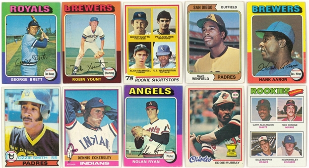 1974-1979 Topps Complete Sets Collection (6 Different)